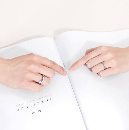 TIGRADE Titanium Wedding Band Plain Dome Comfort Fit