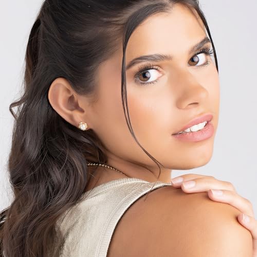 18K Gold Plated Caged Pearl Earrings from Brazil