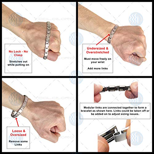 Italian Stainless Steel Modular Charm Bracelet, 9mm Width