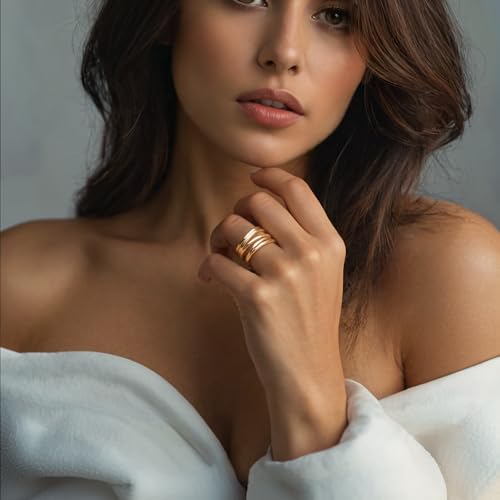 Barzel Gold Statement Cocktail Ring for Women