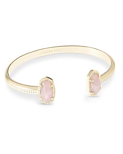 Kendra Scott Elton Cuff Bracelet, 14k Gold-Plated Rose Quartz