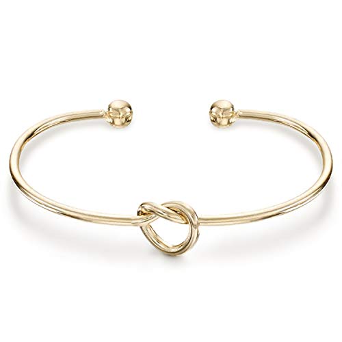 PAVOI 14K Gold Plated Love Knot Infinity Bracelet