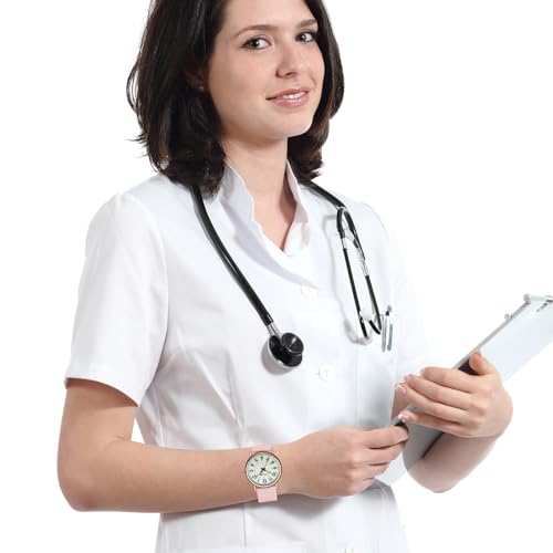 VAVC Waterproof Analog Nurse Watch with Luminous Dial