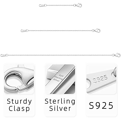 Sterling Silver Necklace Extenders - 2", 4", 6