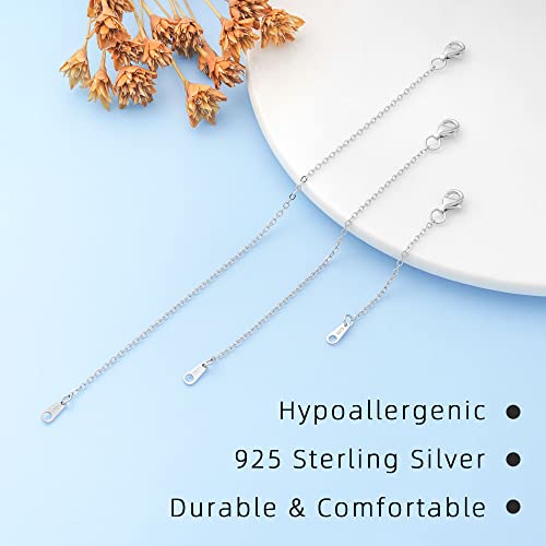 Sterling Silver Necklace Extenders - 2", 4", 6