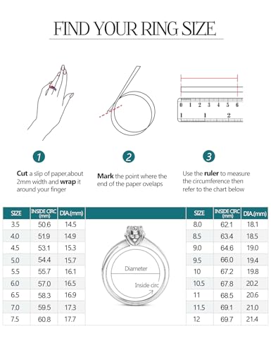 IMOLOVE Moissanite 1.5CT Oval Engagement Ring Sterling Silver