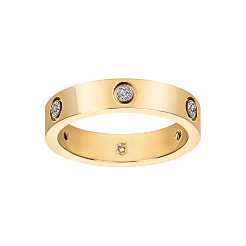 18K Gold Plated Titanium Steel Stacking Ring Set