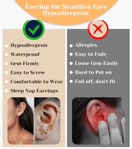 Silver Hypoallergenic Stainless Steel Stud Earrings Set