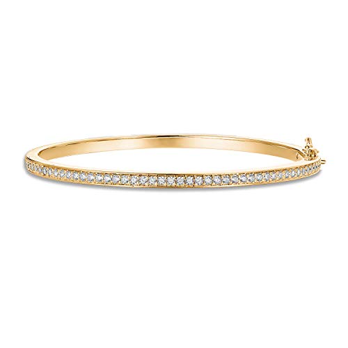 PAVOI 14K Gold Plated CZ Tennis Bracelet for Women