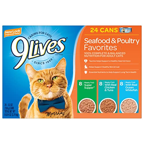 9Lives Seafood & Poultry Wet Cat Food Variety Pack