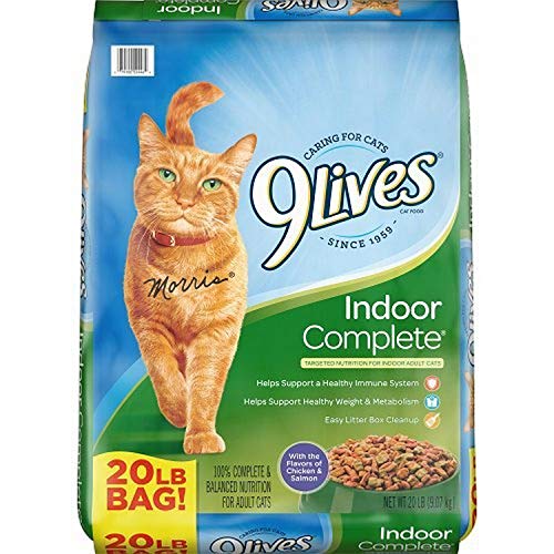 9Lives Indoor Complete Cat Food, 20lb Bag
