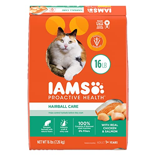 IAMS Adult Hairball Care Dry Cat Food 16 lb