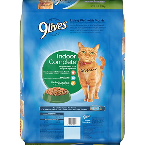 9Lives Indoor Complete Cat Food, 20lb Bag