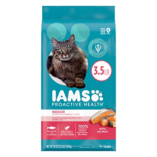 IAMS Indoor Weight & Hairball Care Cat Food, 3.5 lb. Bag