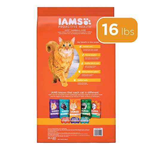 IAMS Adult Hairball Care Dry Cat Food 16 lb