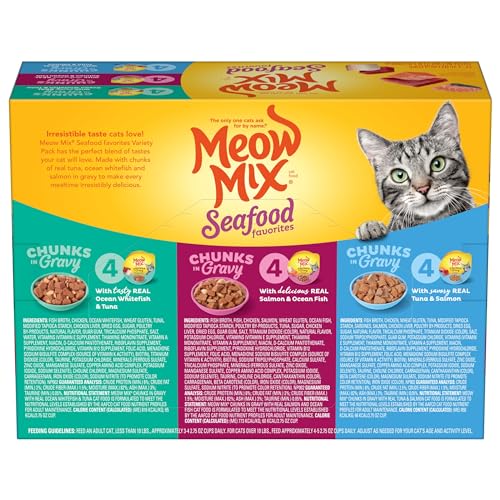 Meow Mix Seafood Variety Pack Wet Cat Food