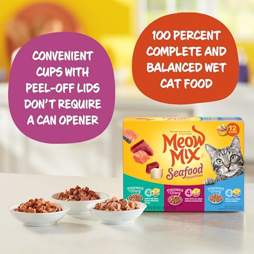 Meow Mix Seafood Variety Pack Wet Cat Food