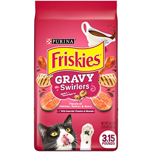 Purina Friskies Gravy Swirlers Dry Cat Food 3.15lb