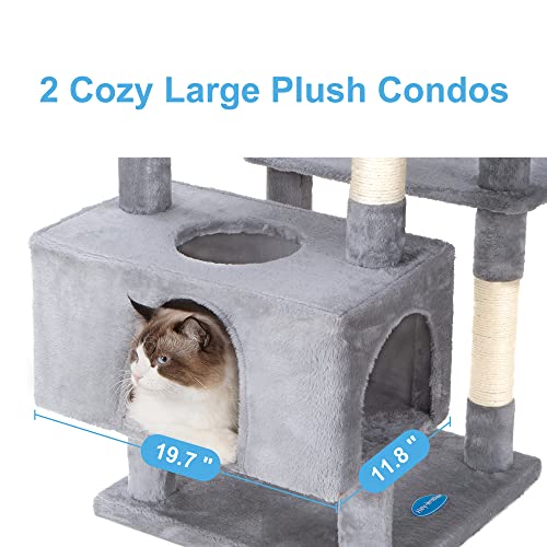 XL Cat Tree with Hammock, Scratching Posts & Caves