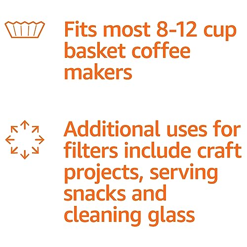 200 White Coffee Filters for 8-12 Cup Coffee Makers