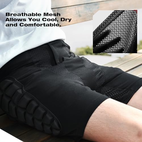 Soared Hip Butt Protective Shorts - Black L