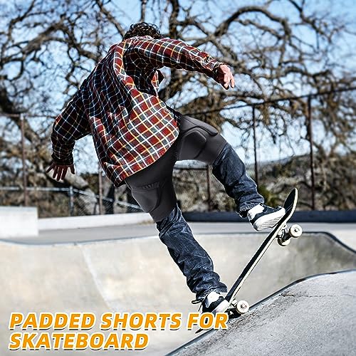 Cienfy 3D Hip Protective Padded Shorts - Black