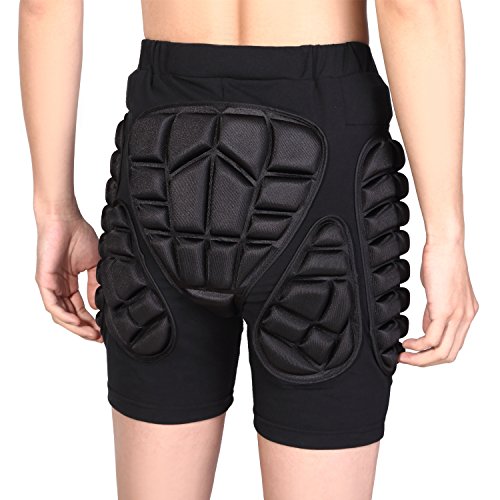 Soared Hip Butt Protective Shorts - Black L