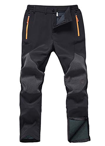 Men's Waterproof Softshell Snowboard Pants - 180Black, 32W x 32L