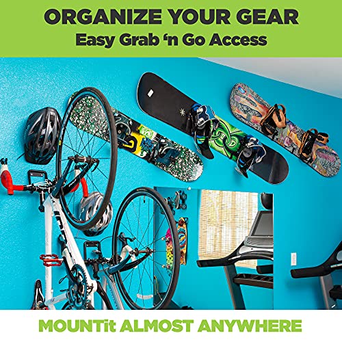 HBoard - Horizontal Snowboard Wall Mount - Black Steel