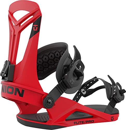 Union Flite Pro Snowboard Bindings Red Large