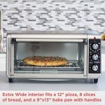 BLACK+DECKER 8-Slice Extra Wide Convection Oven