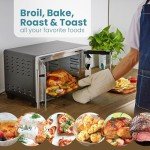 Elite Double French Door Toaster Oven, 1500W