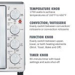 Elite Gourmet 45L Convection Toaster Oven with French Doors