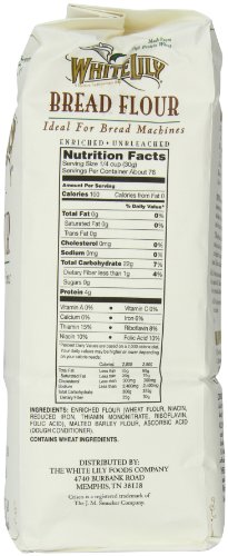 White Lily Unbleached Bread Flour, 5 Pound