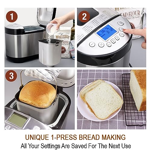 KitchenArm 29-in-1 Smart Bread Maker - Gluten-Free Settings