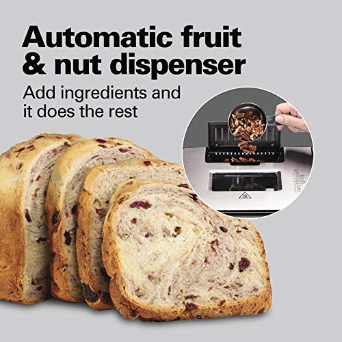Hamilton Beach Bread Maker with Auto Dispenser, 14 Settings