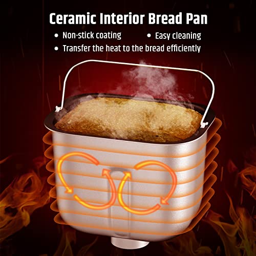 Razorri Stainless Steel Bread Maker with Gluten-Free Setting