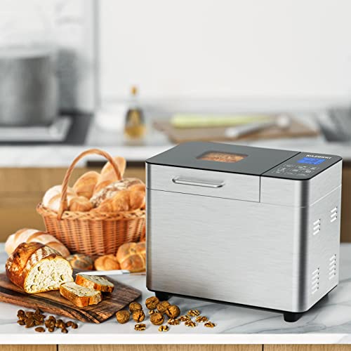 Razorri Stainless Steel Bread Maker with Gluten-Free Setting