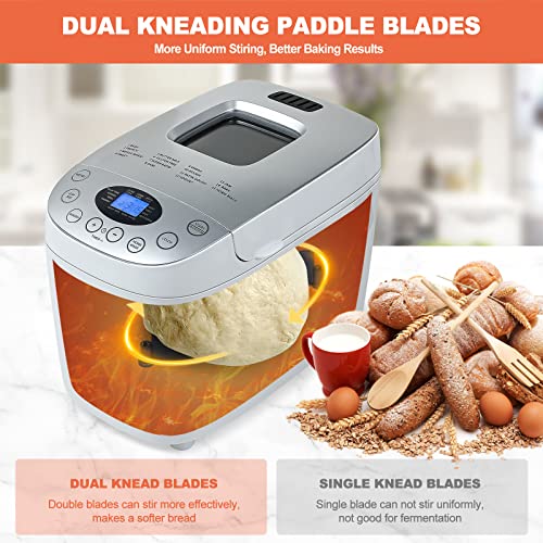 Patioer 3.5LB 15-in-1 Bread Maker Machine, Gluten-Free