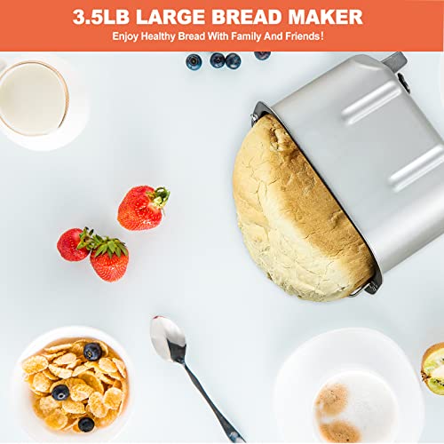 Patioer 3.5LB 15-in-1 Bread Maker Machine, Gluten-Free