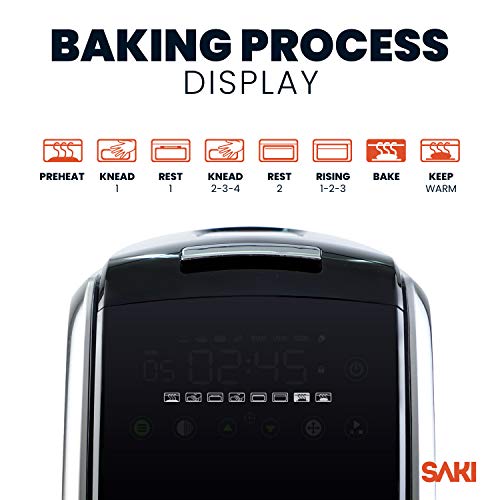 SAKI Large 3lb Bread Maker Machine, Programmable