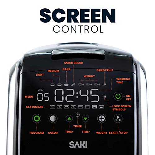 SAKI Large 3lb Bread Maker Machine, Programmable