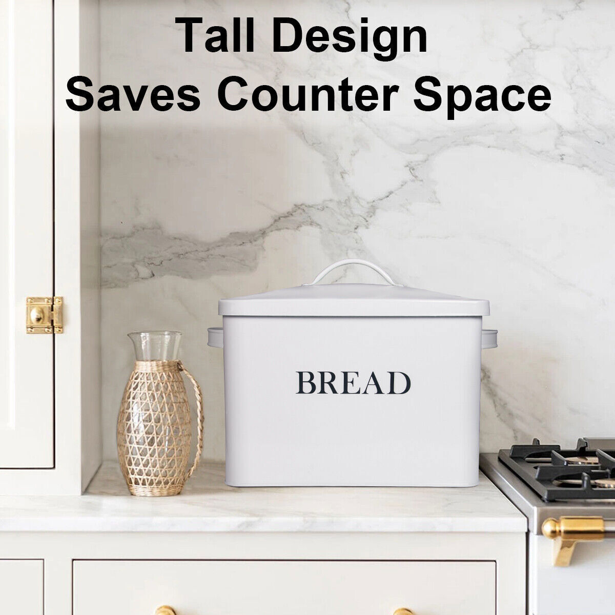 Stainless Steel Kitchen Bread Box Large Container