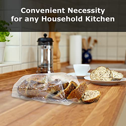 Clear Bread Bags with 100 Cable Ties