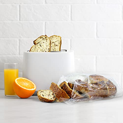 Clear Bread Bags with 100 Cable Ties