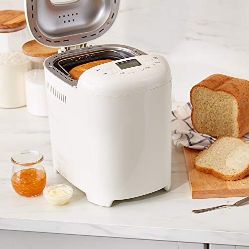 Amazon Basics Bread Maker, Non-Stick, 0.9 kg, White