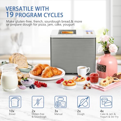 Smart Dual-Heater Bread Maker with Gluten-Free Setting