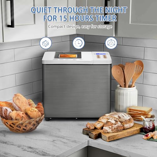 Smart Dual-Heater Bread Maker with Gluten-Free Setting