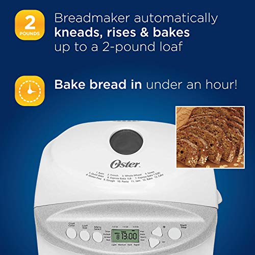 Oster Expressbake Gluten-Free Bread Maker, 2-Pound, White