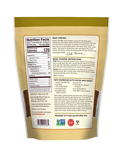 Bob's Red Mill Whole Grain Teff Flour, 24 Oz